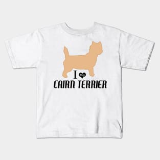 Cairn Terrier Pattern in Black Paw Prints and Bone Print Carin Terriers Kids T-Shirt